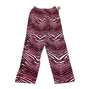 Zubaz Mens Pink Black Zebra Stripe Athletic Lounge Pants Size Large NWT